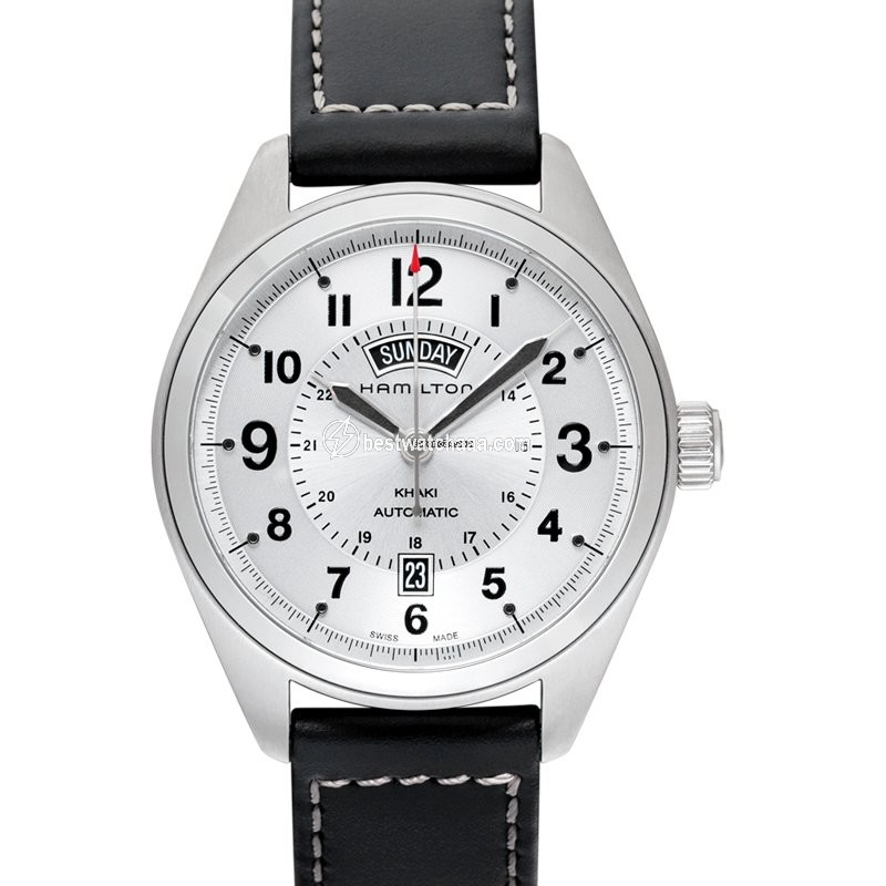IMG_9085 Hamilton Khaki Field Day Date Mens watch Unisex Automatic Steel H70505753 Replica 2