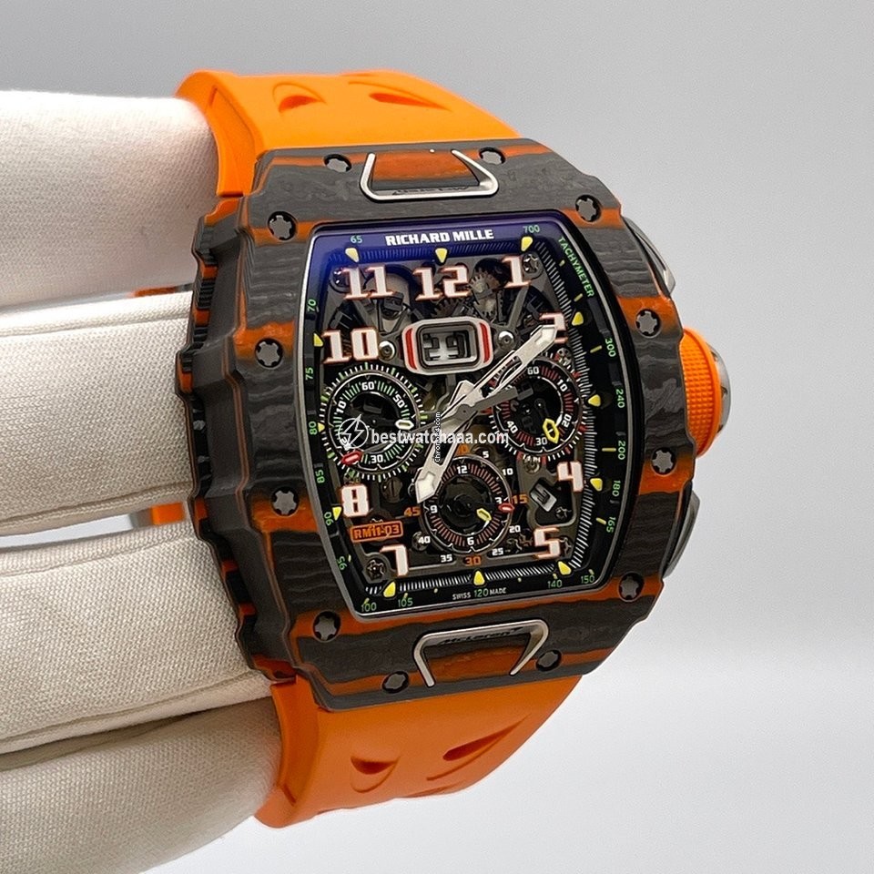 IMG_9085 Richard Mille RM 011 Mens watch Unisex Automatic Carbon RM11-03 CA-FQ Replica 2