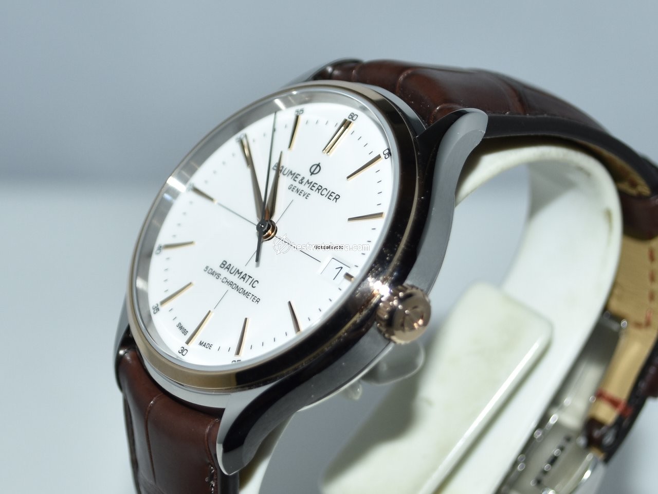 IMG_9085 Baume & Mercier Clifton Mens watch Unisex Automatic Gold Steel MOA10519 Replica 2