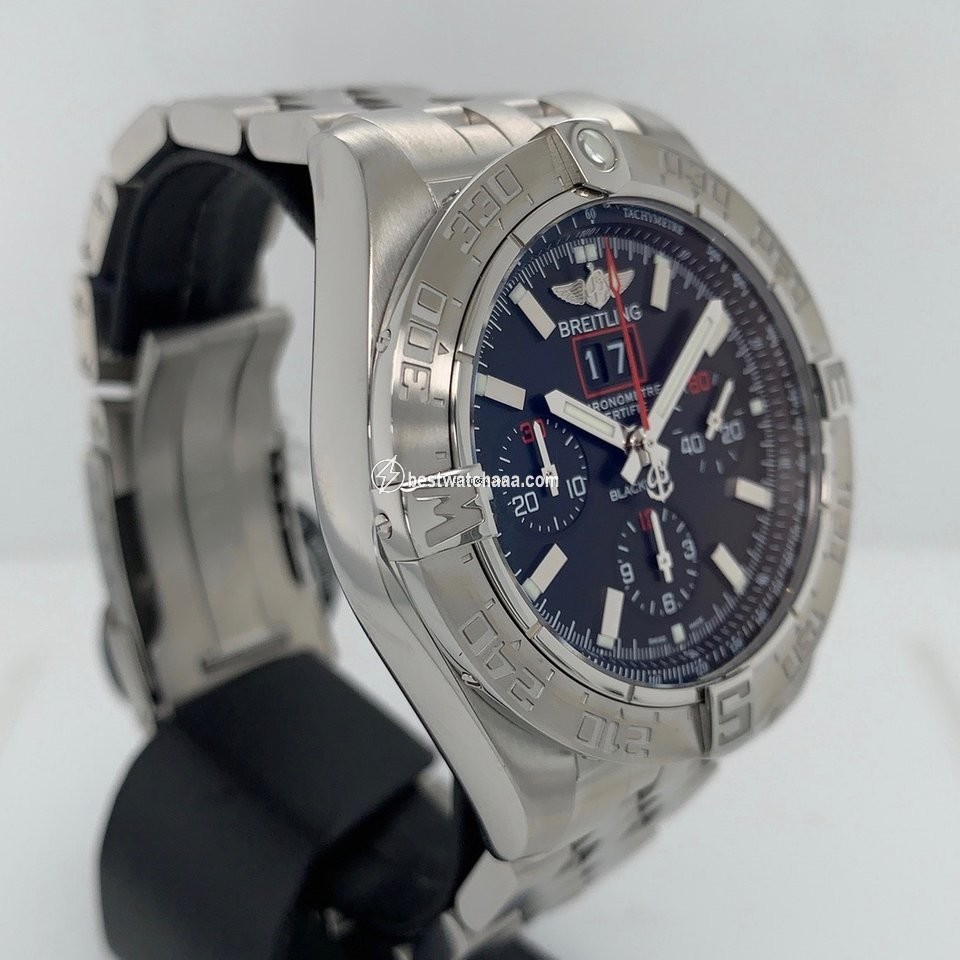 IMG_9085 Breitling Blackbird Mens watch Unisex Automatic Steel A4436010 BB71 379A Replica 2