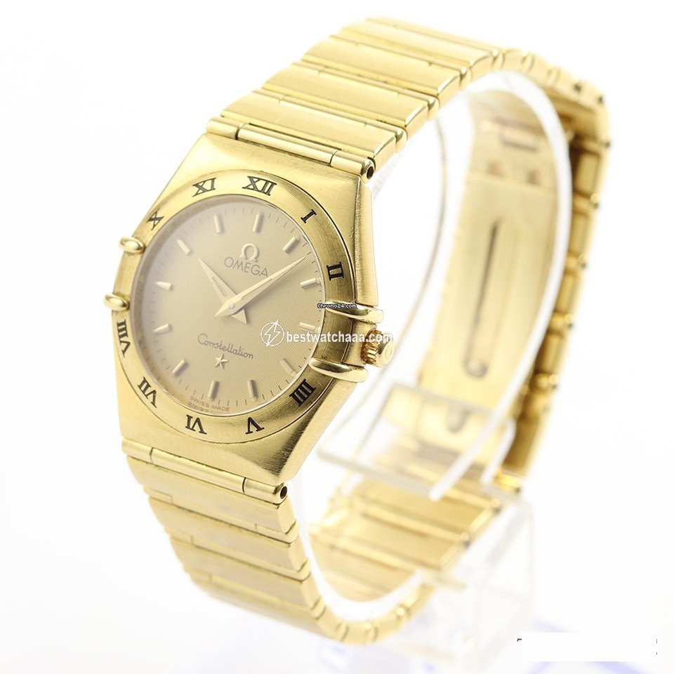 IMG_9085 Omega Constellation Womens watch Quartz Yellow gold 1172.10.00 Replica 2