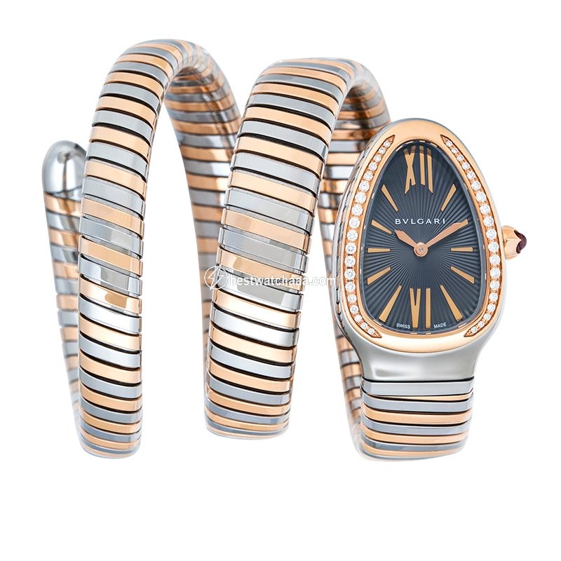 IMG_9085 Bulgari Serpenti Womens watch Quartz Rose gold 102680 Replica 2