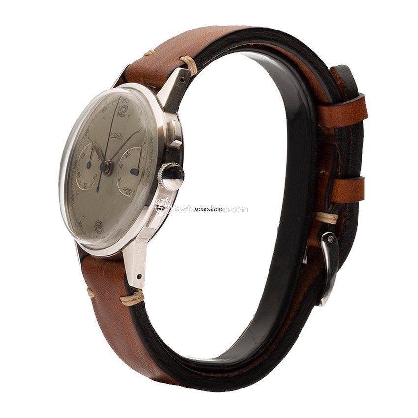IMG_9085 Jaeger-LeCoultre Mens watch Unisex Manual winding Steel Jaeger Le Coultre Chronograph Vintage Watch Replica 2