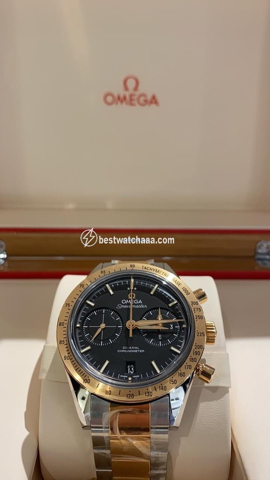 IMG_9085 Omega Speedmaster 57 Mens watch Unisex Automatic Gold Steel 331.20.42.51.01.002 Replica 2