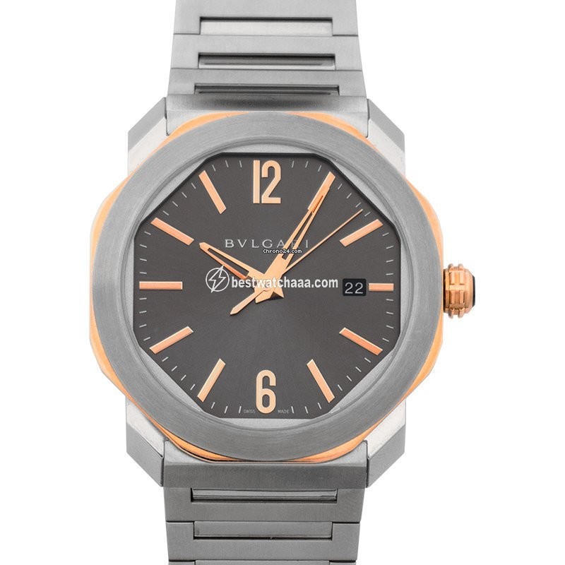 IMG_9085 Bulgari Octo Mens watch Unisex Automatic Rose gold 103083 Replica 2