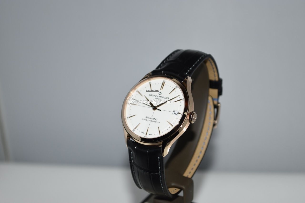 IMG_9085 Baume & Mercier Clifton Mens watch Unisex Automatic Rose gold MOA10469 Replica 2