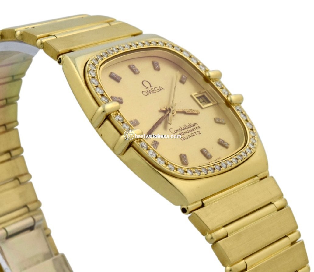 IMG_9085 Omega Constellation Quartz Mens watch Unisex Quartz Yellow gold 498.0019 Replica 2