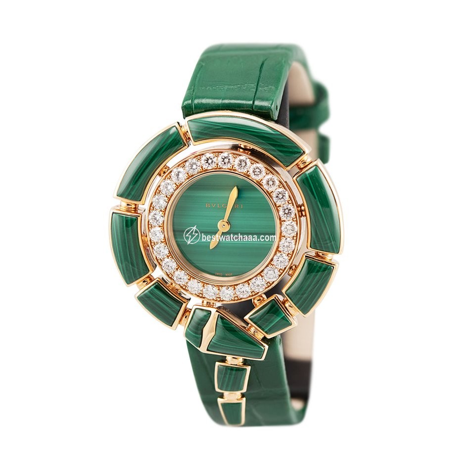 IMG_9085 Bulgari Serpenti Womens watch Quartz Rose gold 102871 SPP37MAGDMAL Replica 2