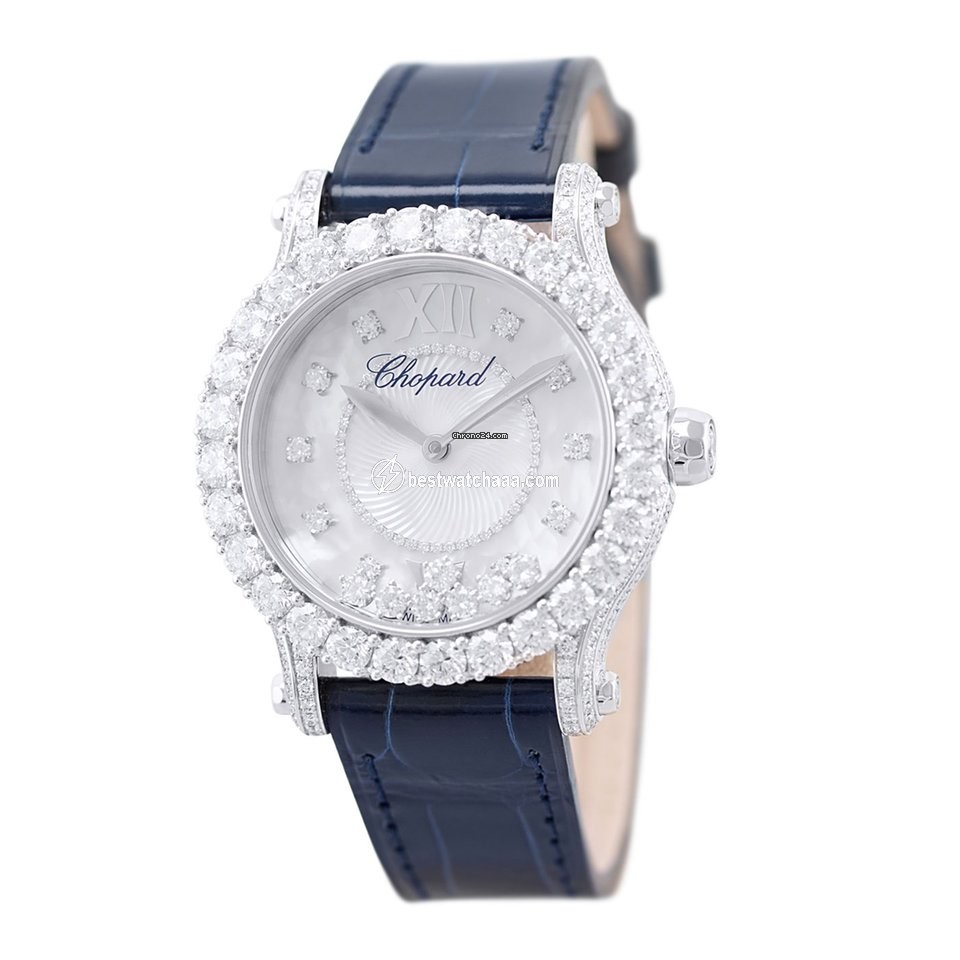 IMG_9085 Chopard Happy Sport Womens watch Automatic White gold 274809-1001 Replica 2