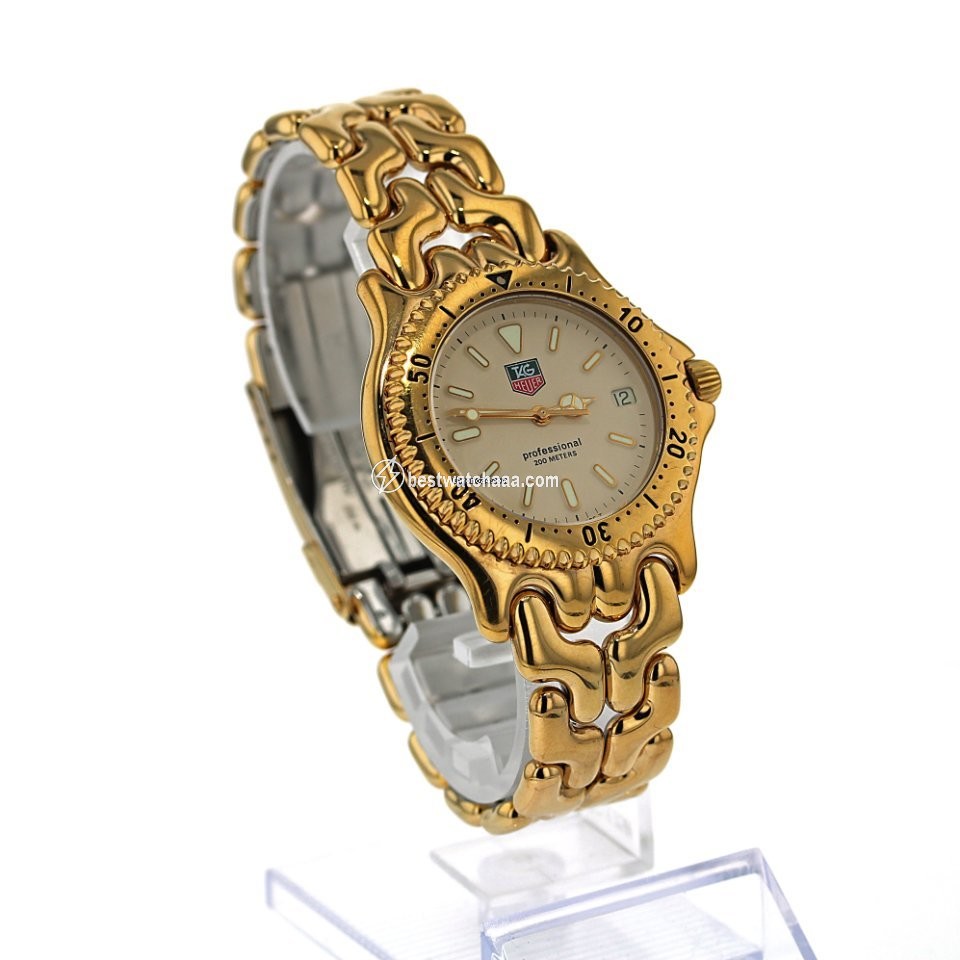 IMG_9085 TAG Heuer Mens watch Unisex Quartz Gold Steel Tag Heuer Sel Professional Replica 2