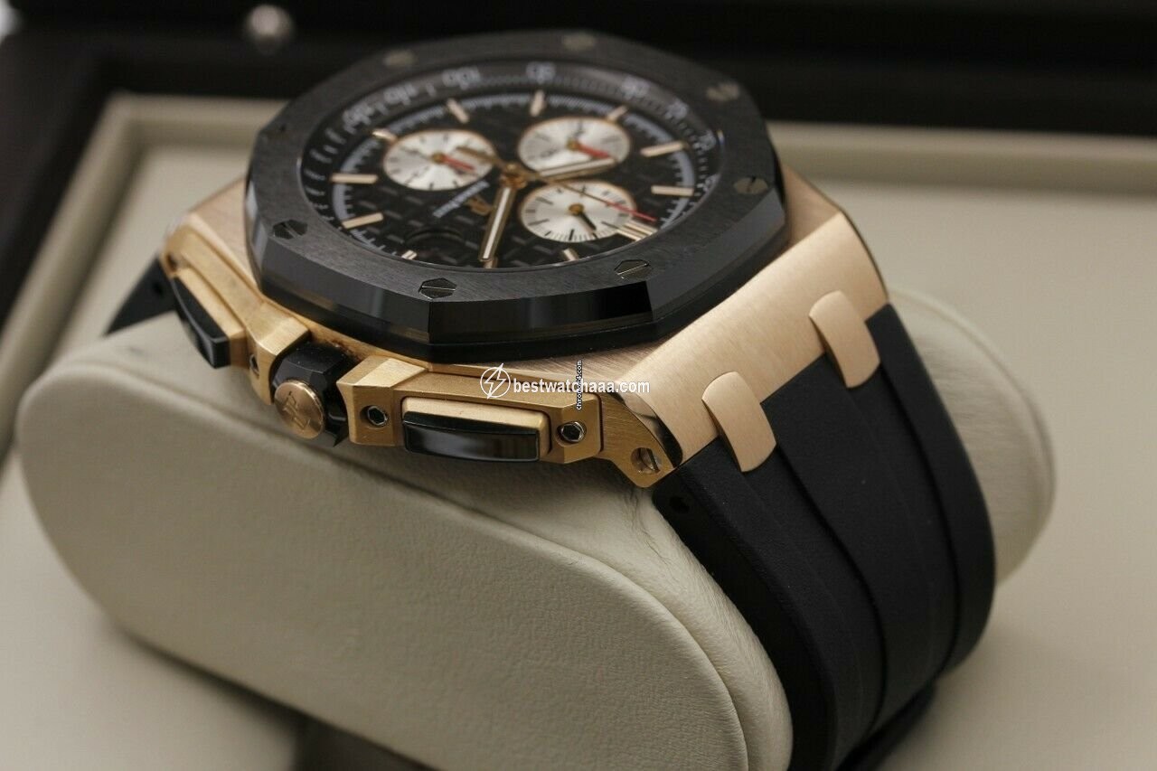 IMG_9085 Audemars Piguet Royal Oak Offshore Chronograph Mens watch Unisex Automatic Rose gold 26400OR.OO.A002CA.01 Replica 2