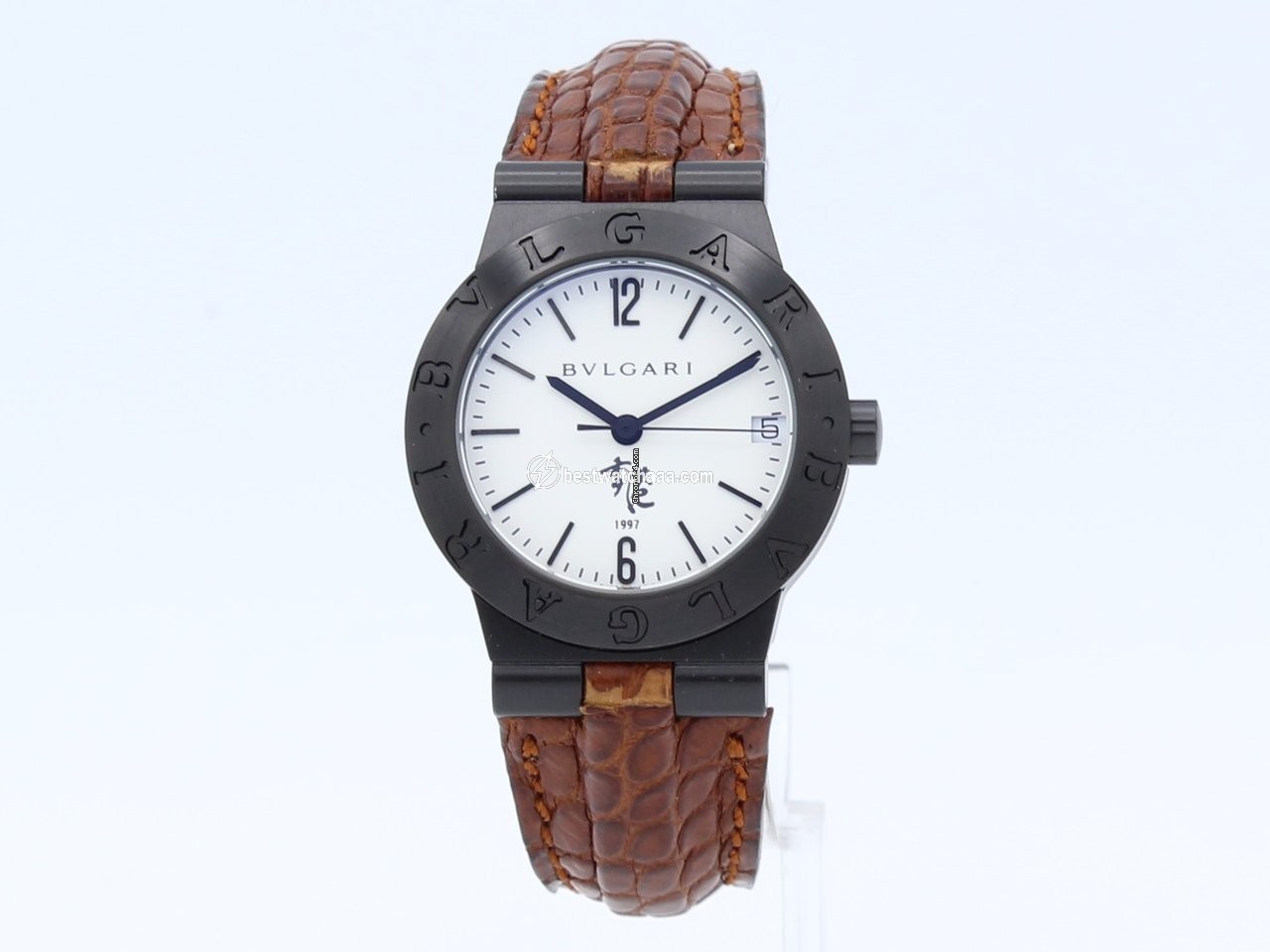 IMG_9085 Bulgari Diagono Mens watch Unisex Quartz Steel LC29SG Replica 2