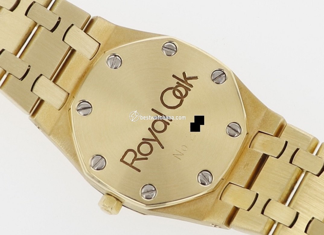 IMG_9085 Audemars Piguet Royal Oak Lady Womens watch Quartz Yellow gold 6007BA Replica 2