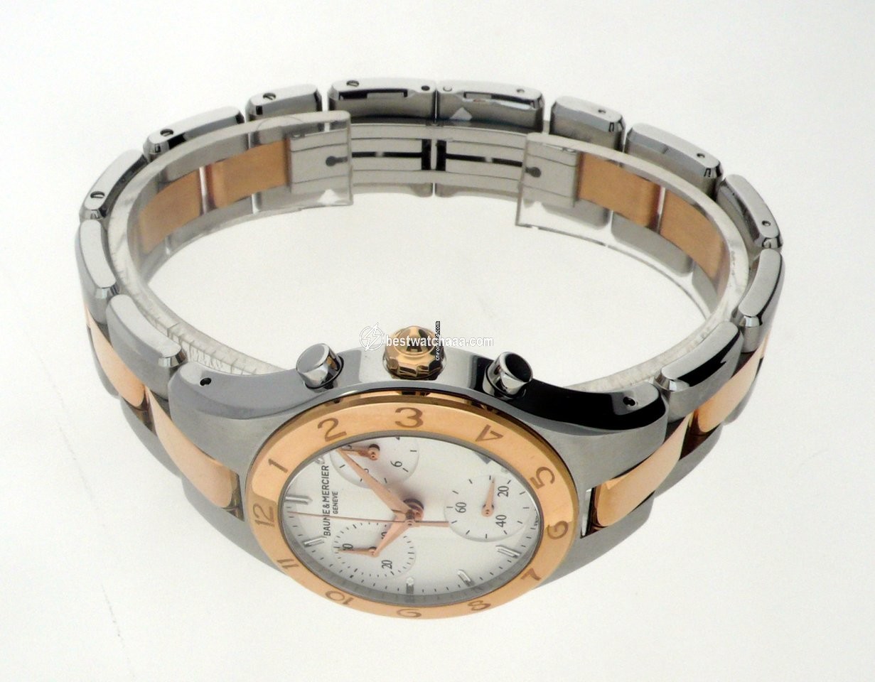 IMG_9085 Baume & Mercier Linea Womens watch Quartz Gold Steel MOA10016 Replica 2