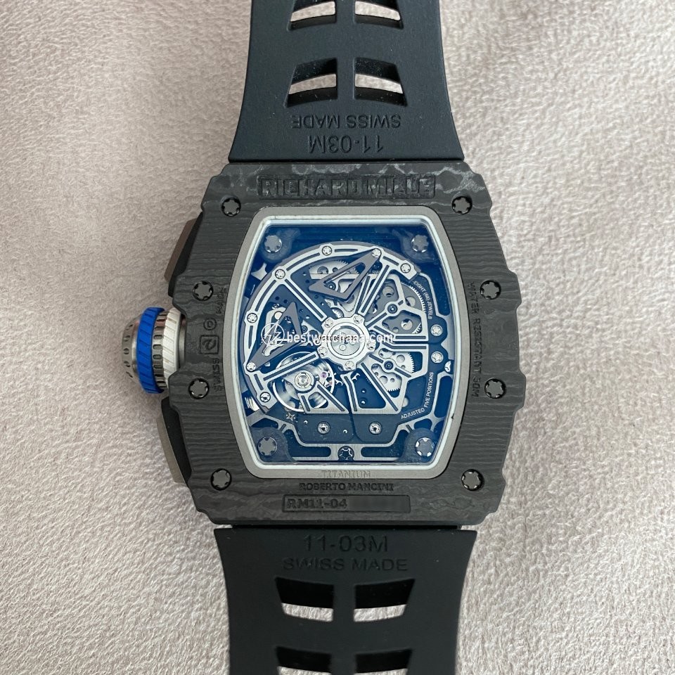 IMG_9085 Richard Mille RM 011 Mens watch Unisex Automatic Carbon RM 11-04 Replica 2