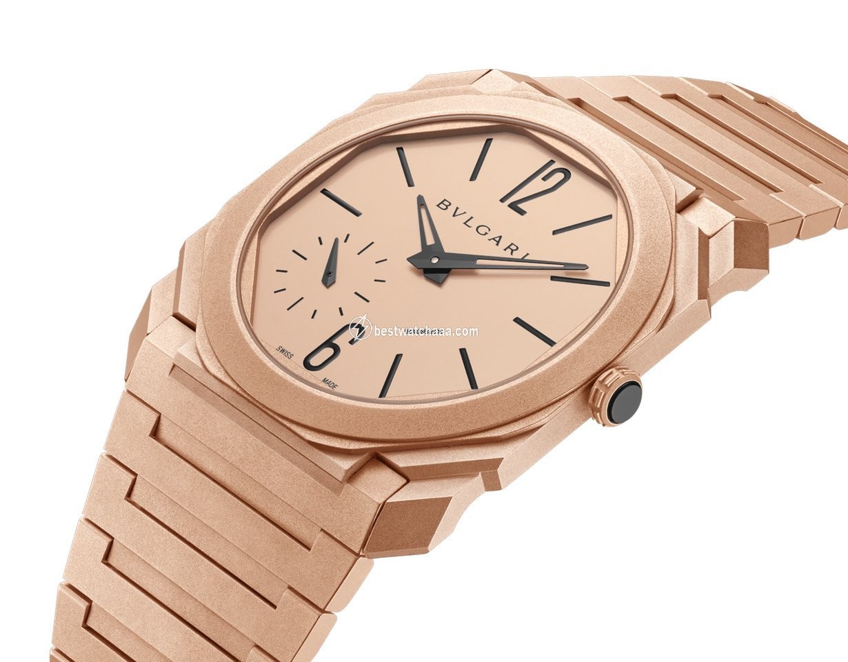 IMG_9085 Bulgari Octo Mens watch Unisex Automatic Rose gold 102912 BGOPGXTAUTO Replica 2