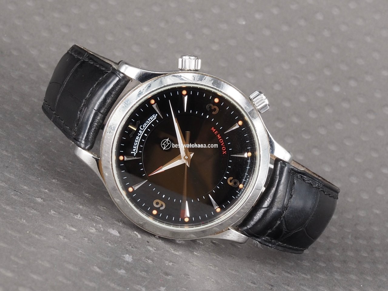 IMG_9085 Jaeger-LeCoultre Master Memovox Mens watch Unisex Manual winding Steel 144.8.94.S Replica 2
