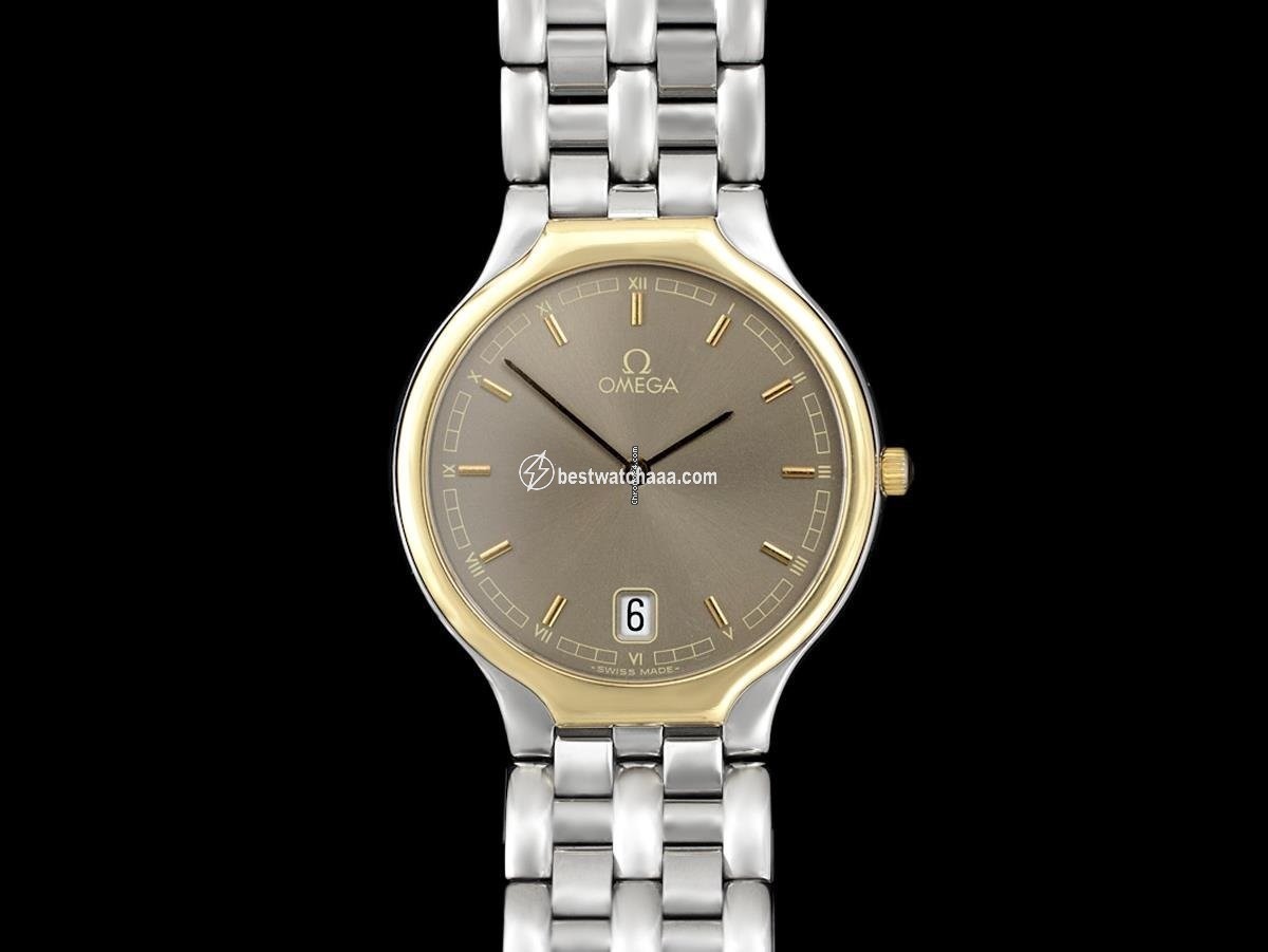 IMG_9085 Omega De Ville Mens watch Unisex Quartz Gold Steel 7458 Replica 2