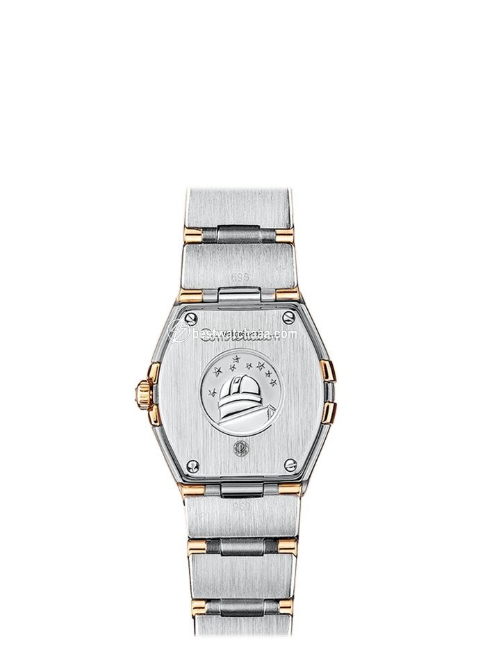 IMG_9085 Omega Constellation Quartz Womens watch Quartz Gold Steel 123.20.27.60.58.001 Replica 2