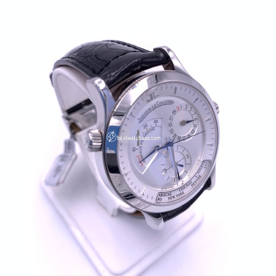 IMG_9085 Jaeger-LeCoultre Master Geographic Automatic Steel Jaeger Le Coultre Master Geographic 142.8.92 Watch Replica 2