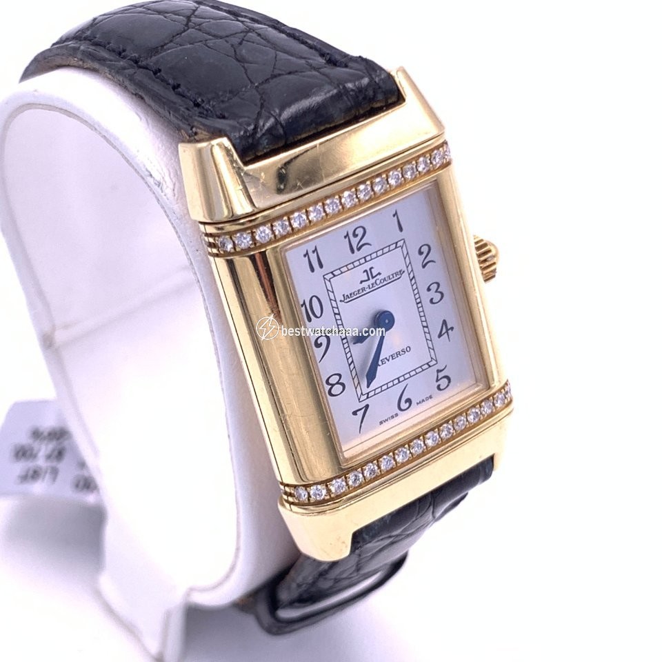IMG_9085 Jaeger-LeCoultre Reverso Womens watch Quartz Yellow gold Jaeger LeCoultre Reverso 265.1.08 Womens Watch Replica 2
