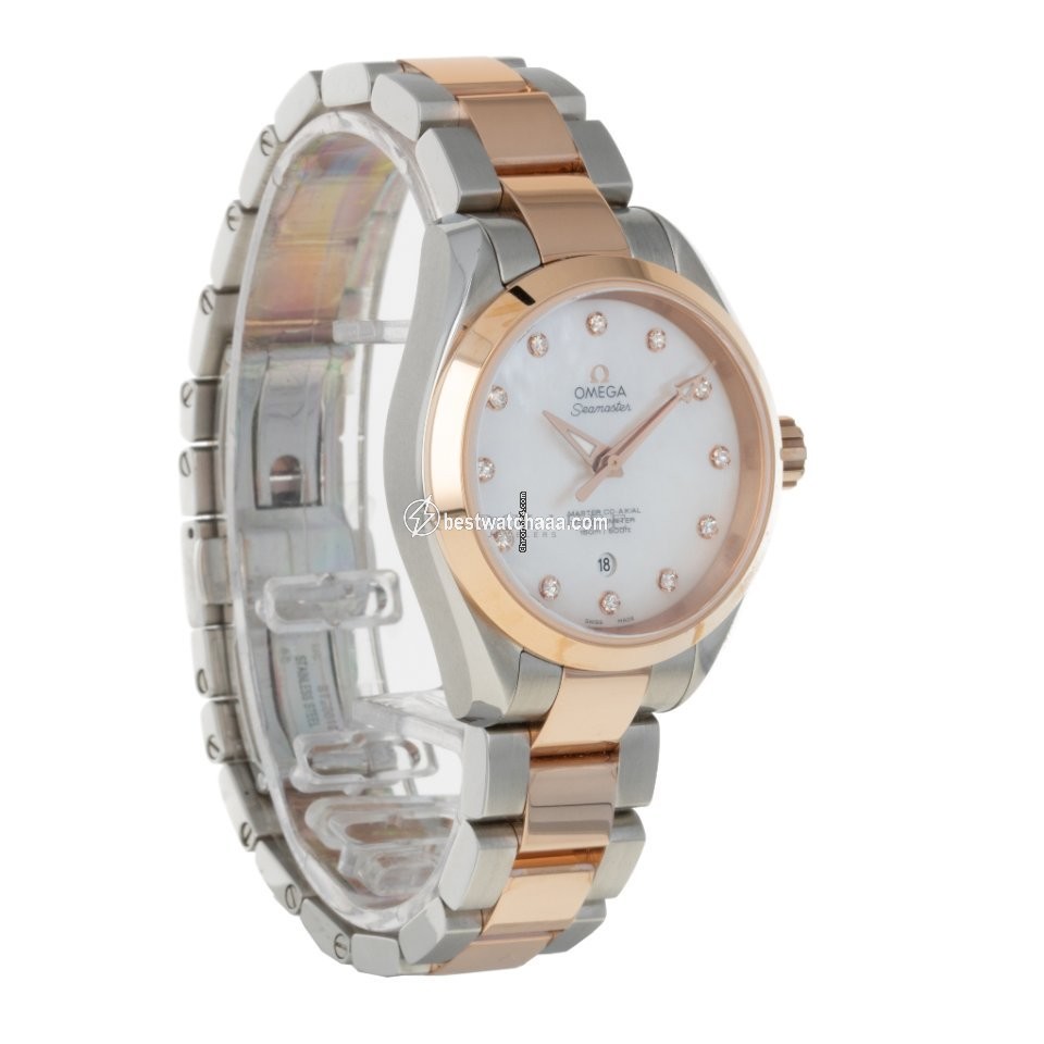 IMG_9085 Omega Seamaster Aqua Terra Womens watch Automatic Gold Steel 231.20.34.20.55.001 Replica 2
