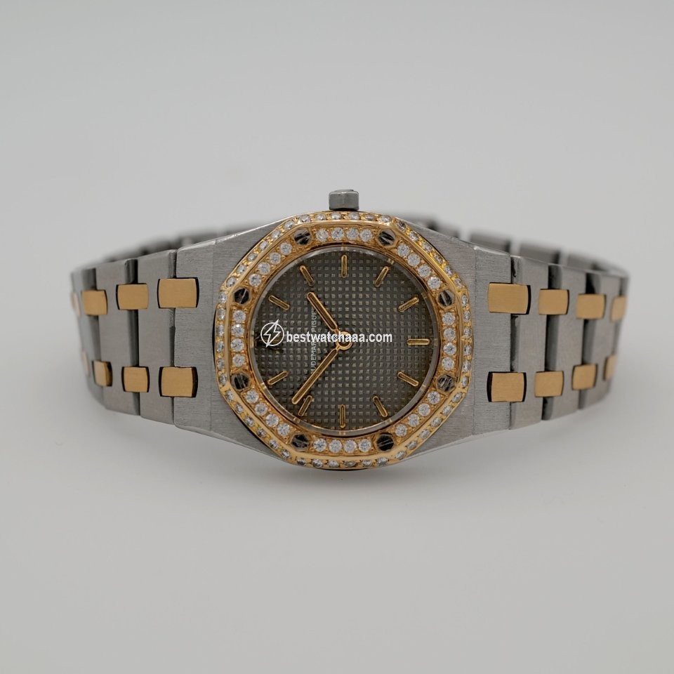 IMG_9085 Audemars Piguet Royal Oak Lady Womens watch Quartz Gold Steel 6007SA Replica 2