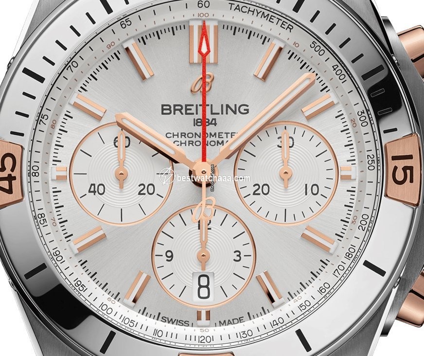 IMG_9085 Breitling Chronomat Mens watch Unisex Automatic Gold Steel IB0134101G1A1 Replica 2