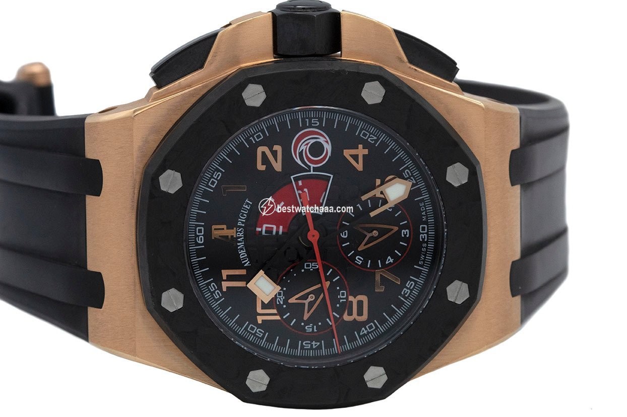 IMG_9085 Audemars Piguet Royal Oak Offshore Chronograph Mens watch Unisex Automatic Rose gold 26062OR.OO.A002CA.01 Replica 2
