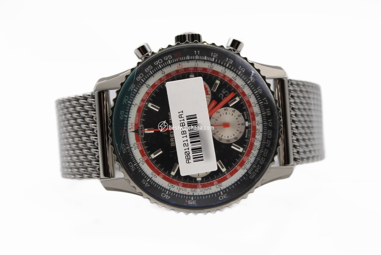 IMG_9085 Breitling Navitimer 1 B01 Chronograph 43 Mens watch Unisex Automatic Steel AB01211B1B1A1 Replica 2