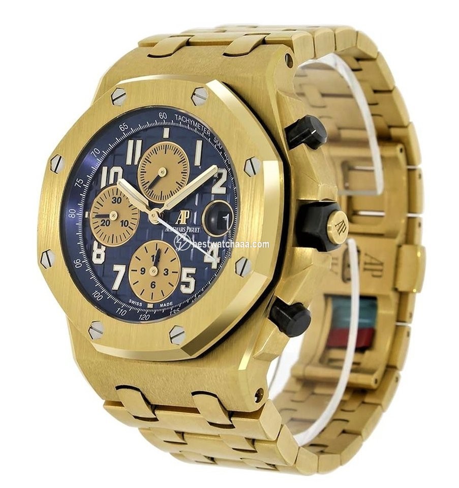 IMG_9085 Audemars Piguet Royal Oak Offshore Chronograph Mens watch Unisex Automatic Yellow gold 26470BA.OO.1000BA.01 Replica 2