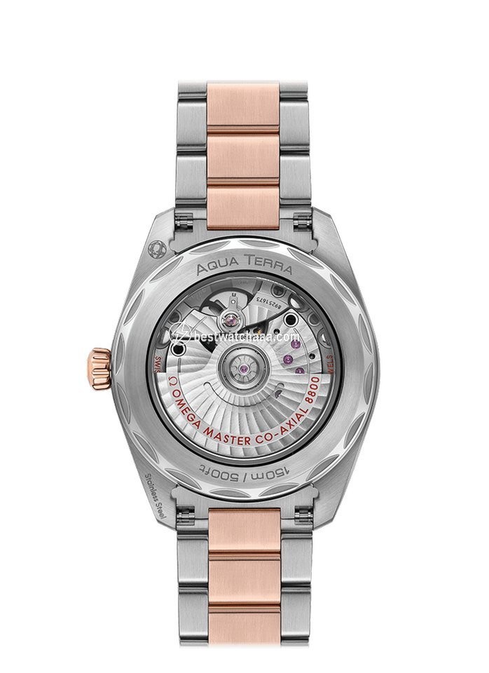 IMG_9085 Omega Seamaster Aqua Terra Womens watch Automatic Gold Steel 220.20.38.20.06.001 Replica 2