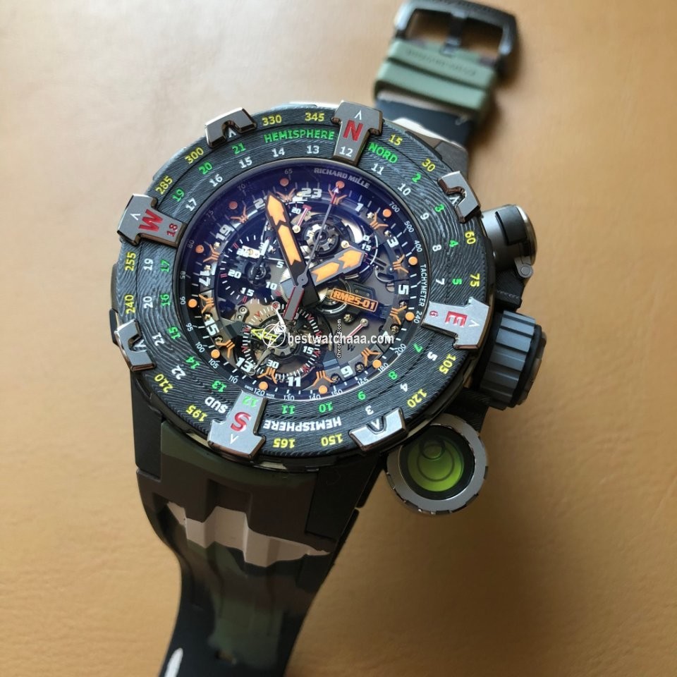 IMG_9085 Richard Mille Mens watch Unisex Manual winding Titanium RM 25-01 Replica 2