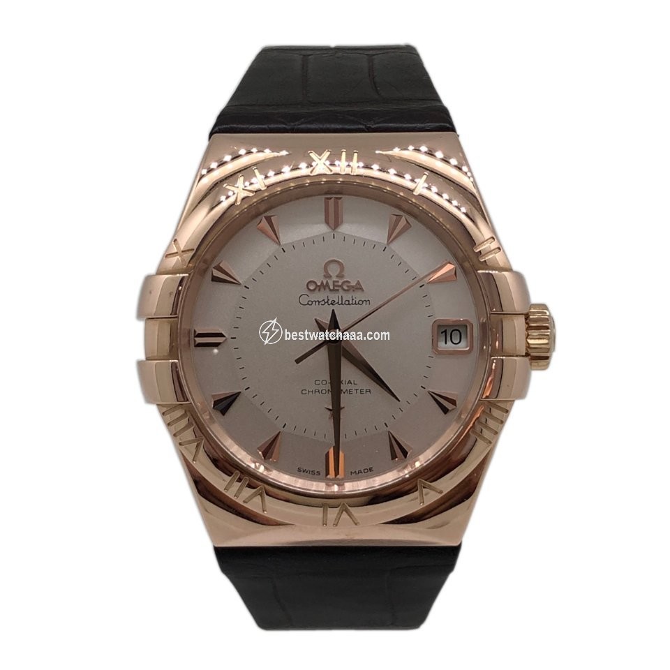 IMG_9085 Omega Constellation Men Mens watch Unisex Automatic Red gold 123.53.38.21.02.001 Replica 2
