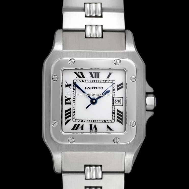 IMG_9085 Cartier Santos Mens watch Unisex Automatic Steel 7880 Replica 2