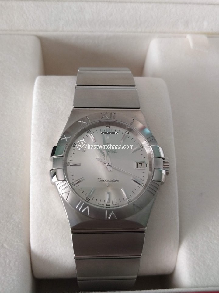 IMG_9085 Omega Constellation Quartz Mens watch Unisex Quartz Gold Steel 12310356002001 Replica 2