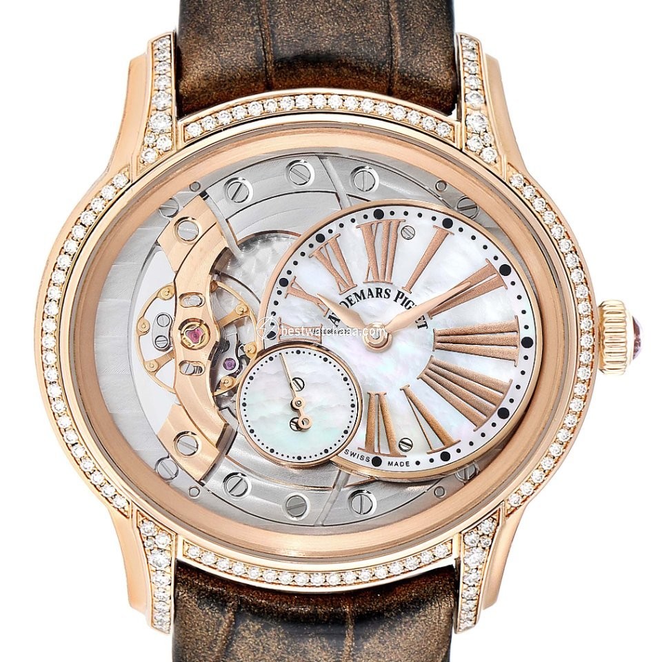 IMG_9085 Audemars Piguet Millenary Womens watch Manual winding Rose gold 77247OR.ZZ.1272OR.01 Replica 2