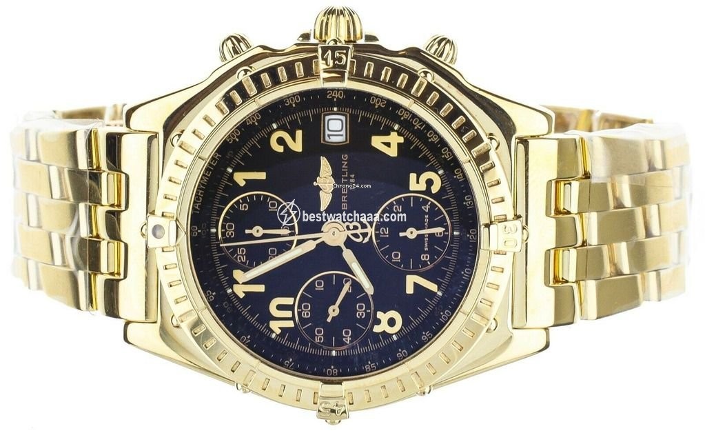 IMG_9085 Breitling Chronomat Mens watch Unisex Automatic Yellow gold K13050 Replica 2