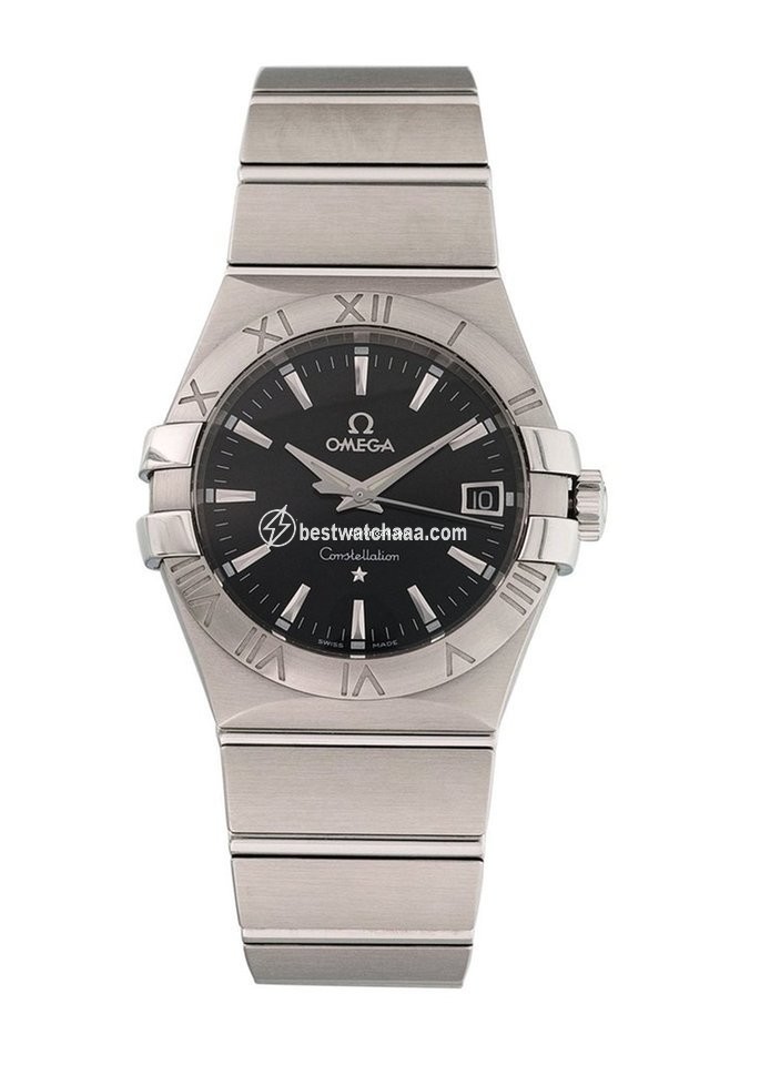 IMG_9085 Omega Constellation Quartz Mens watch Unisex Quartz Steel 123.10.35.60.01.001 Replica 2