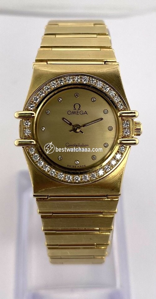 IMG_9085 Omega Constellation Ladies Womens watch Quartz Yellow gold 895.1076 Replica 2