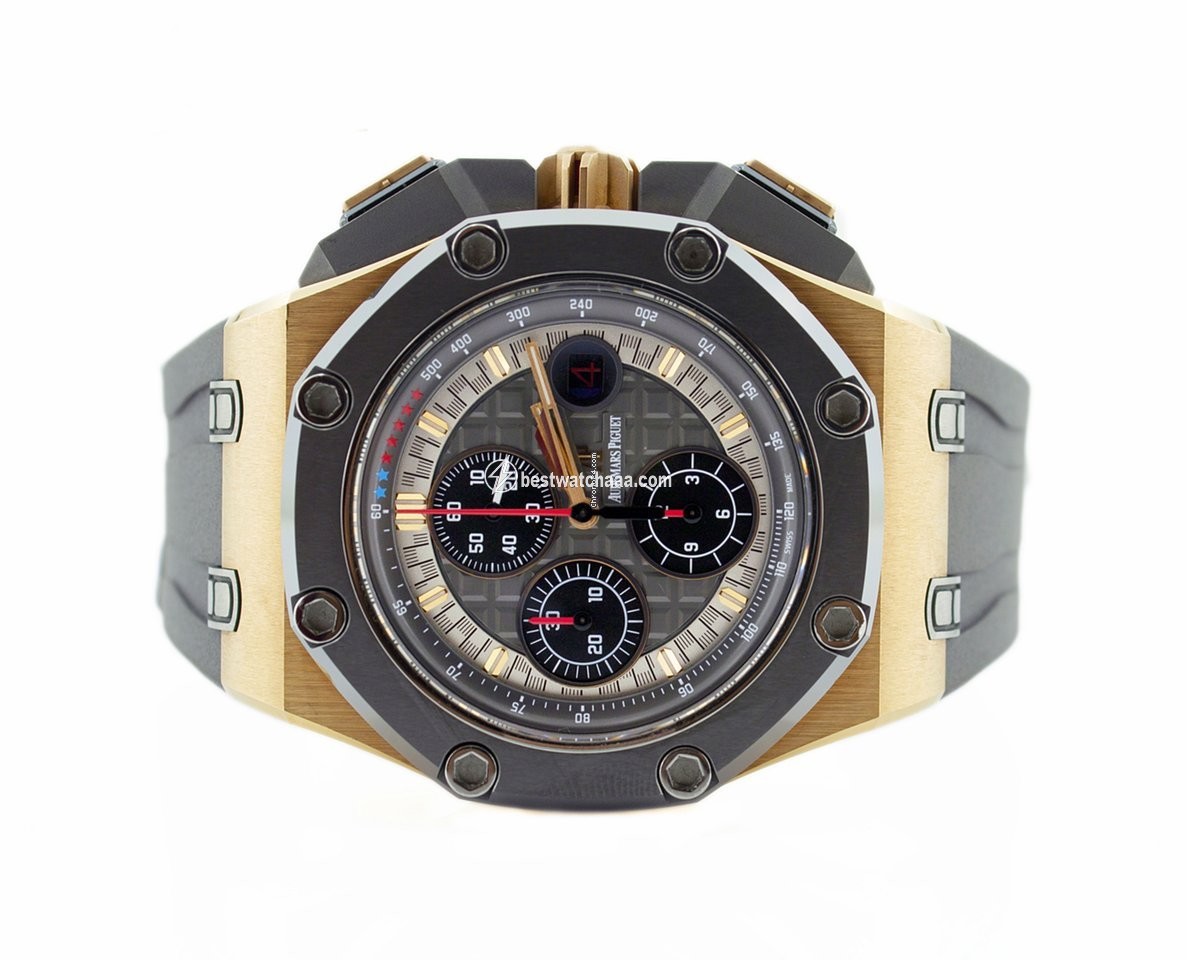 IMG_9085 Audemars Piguet Royal Oak Offshore Chronograph Mens watch Unisex Automatic Rose gold 26568OM.OO.A004CA.01 Replica 2