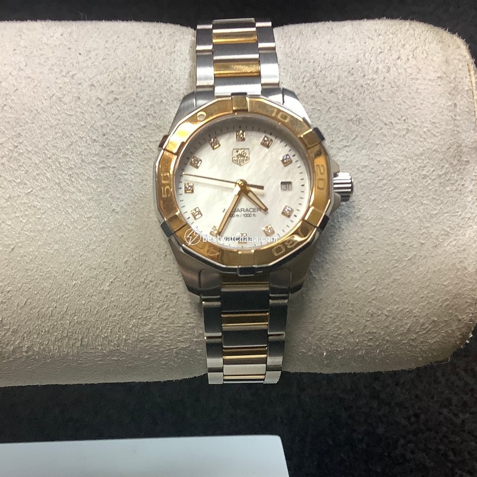 IMG_9085 TAG Heuer Aquaracer Lady Womens watch Quartz Gold Steel WAY1451.BD0922 Replica 2