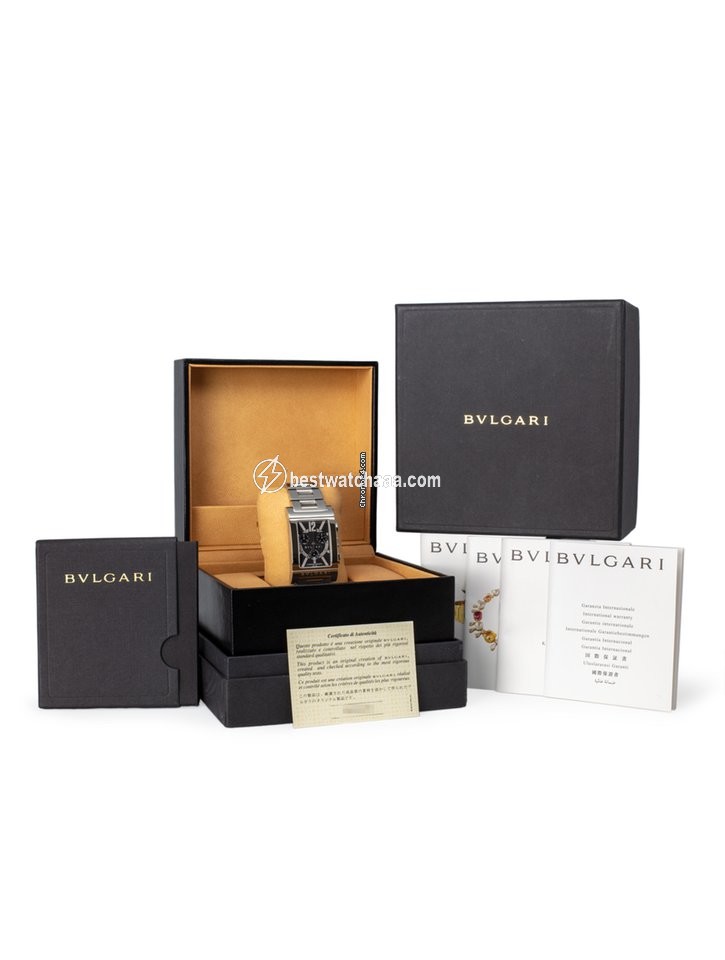IMG_9085 Bulgari Rettangolo Mens watch Unisex Quartz Steel RTC 49 S Replica 2