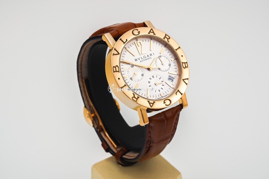 IMG_9085 Bulgari Bulgari Mens watch Unisex Automatic Yellow gold BB 38 GL CH Replica 2