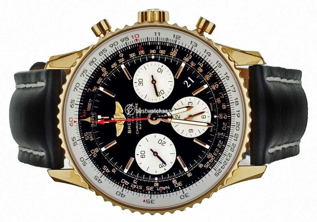IMG_9085 Breitling Navitimer Mens watch Unisex Automatic Rose gold RB0120 Replica 2
