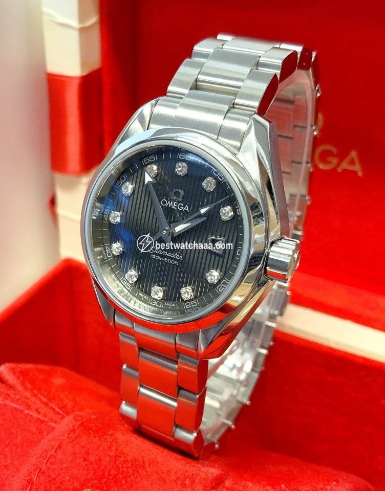 IMG_9085 Omega Seamaster Aqua Terra Womens watch Quartz Steel 231.10.30.61.56.001 Replica 2