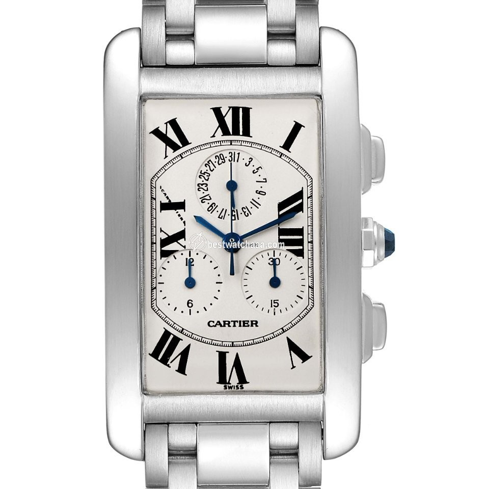 IMG_9085 Cartier Tank Americaine Mens watch Unisex Quartz W26033L1 Replica 2