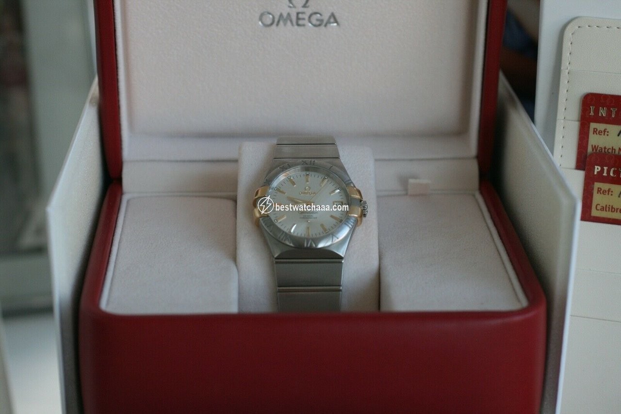 IMG_9085 Omega Constellation Ladies Mens watch Unisex Automatic Gold Steel 123.20.35.20.02.004 Replica 2