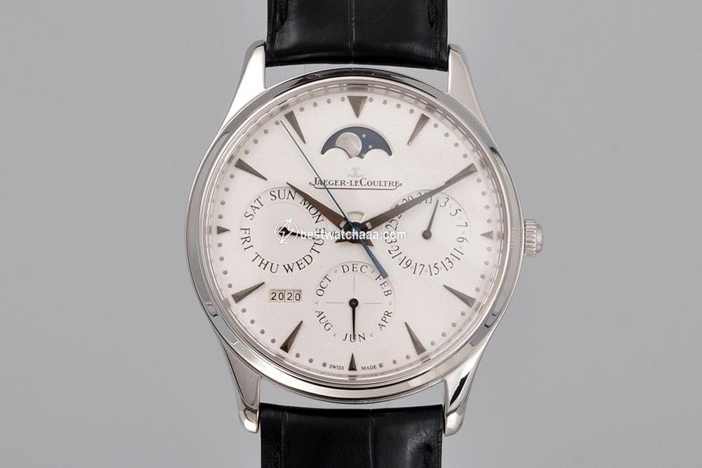 IMG_9085 Jaeger-LeCoultre Master Ultra Thin Perpetual Automatic White gold 176.3.21.S Replica 2