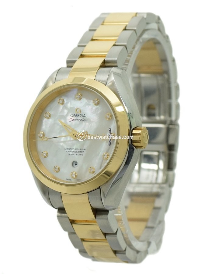 IMG_9085 Omega Seamaster Aqua Terra Womens watch Automatic Gold Steel 231.20.34.20.55.002 Replica 2